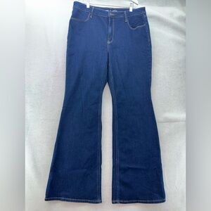 Old Navy Women's Flare Jeans - Dark Blue